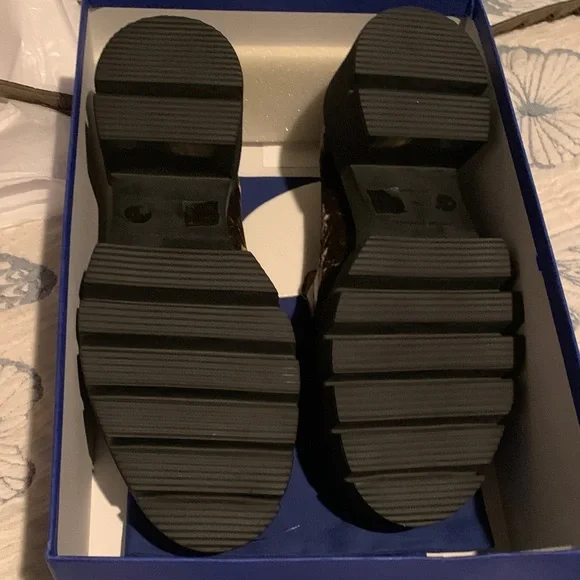 Stuart Weitzman Brown Crushed Velvet Soho  Loafers-Truffle - Picture 12 of 16